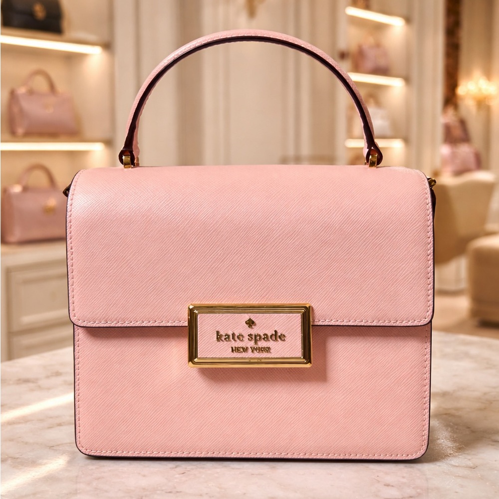 SOLD SOLD SOLD Kate Spade Blush Pink Saffiano Leather Satchel Crossbody